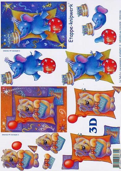 3D-Bogen LeSuh 4169452 Brchen und Elefant