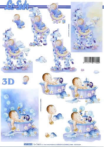 3D-Bogen Baby im Bad