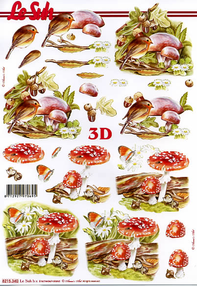 3D-Bogen LeSuh 8215340 Pilze