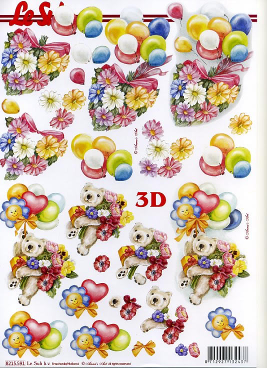 3D-Bogen LeSuh 8215591 Br mit Blumen