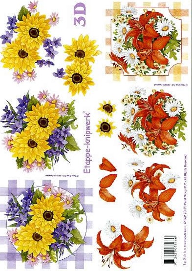 3D-Bogen LeSuh 4169170 Lilie und gelbe Blume