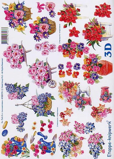 3D-Bogen LeSuh 4169174 Blumen klein
