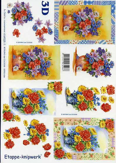3D-Bogen LeSuh 4169225 Vase mit Blumen