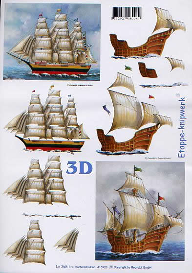 3D-Bogen LeSuh 416923 Segelschiffe