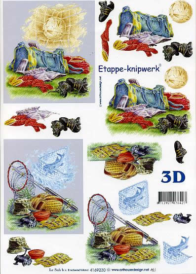 3D-Bogen LeSuh 4169230 Fußball und Fischen