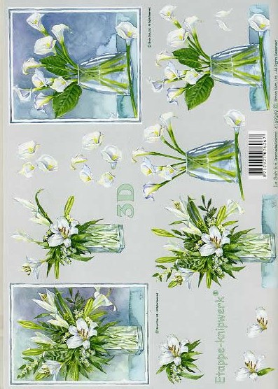 3D-Bogen LeSuh 4169249 Blumen in Vase