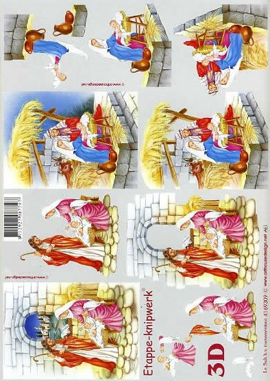 3D-Bogen LeSuh 4169309 Weihnachtskrippe