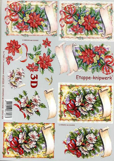 3D-Bogen LeSuh 4169326 Weihnachtsblumen