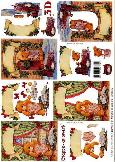 3D-Bogen LeSuh 4169333 Weihnachtsbär