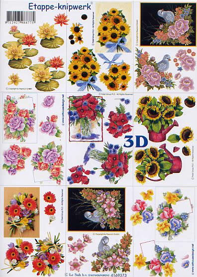 3D-Bogen LeSuh 4169373 Blumen klein