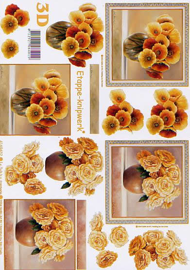 3D-Bogen LeSuh 4169432 Vase mit Blumen