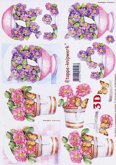 3D-Bogen LeSuh 4169446 Blumen im Topf