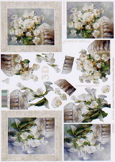 3D-Bogen LeSuh 4169462 Weiße Blumen