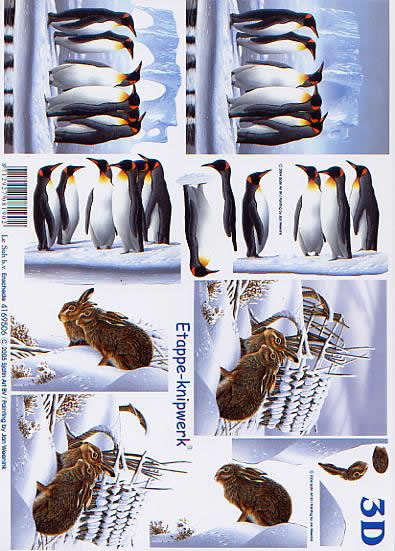 3D-Bogen LeSuh 4169506 Pinguin und Hase