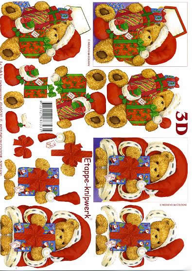 3D-Bogen LeSuh 4169530 Weihnachtsbär
