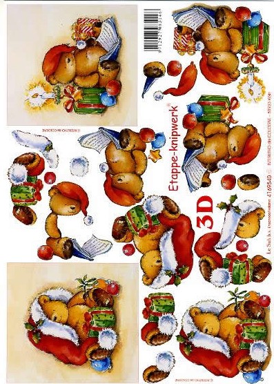 3D-Bogen LeSuh 4169540 Weihnachtsbärchen