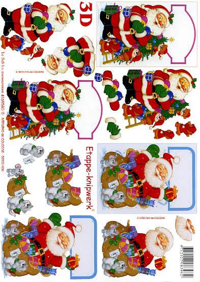 3D-Bogen LeSuh 4169580 Weihnachtsmann