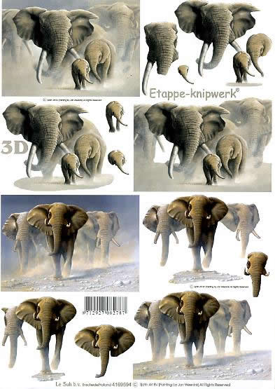 3D-Bogen LeSuh 4169594 Elefanten