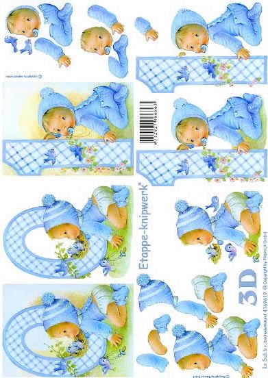 3D-Bogen LeSuh 4169619 Baby blau 0-1 Jahre