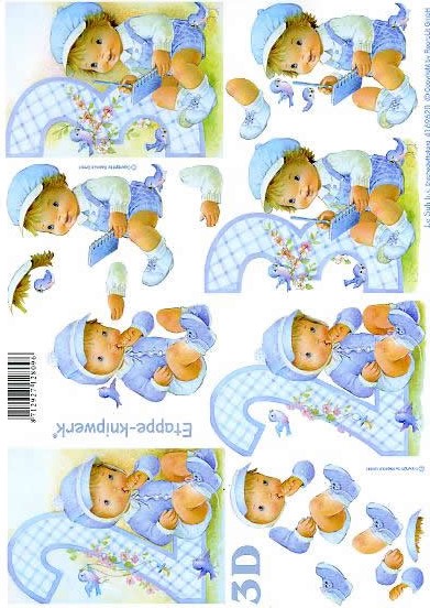 3D-Bogen LeSuh 4169620 Baby blau 2-3 Jahre