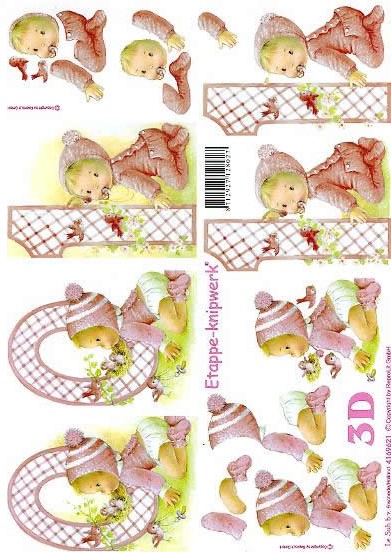3D-Bogen LeSuh 4169621 Baby rosa 0-1 Jahre