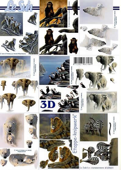 3D-Bogen LeSuh 4169631 Tiere klein