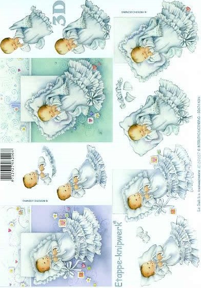 3D-Bogen LeSuh 4169657 Baby im Taufkleid