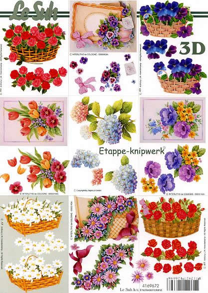 3D-Bogen LeSuh 4169672 Blumen klein