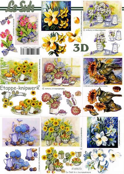 3D-Bogen LeSuh 4169673 Blumen klein