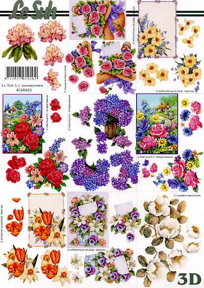 3D-Bogen LeSuh 4169683 Blumen klein