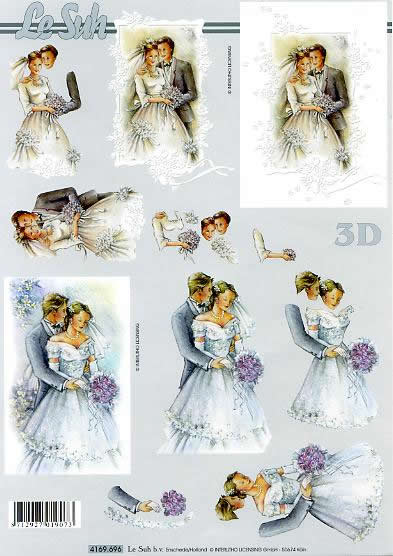 3D-Bogen LeSuh 4169696 Brautpaar