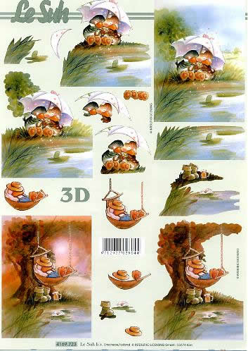 3D-Bogen LeSuh 4169723 Liebe Enten