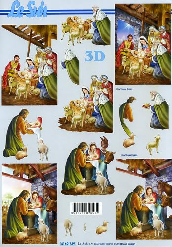 3D-Bogen LeSuh 4169729 Jesus und Krippe