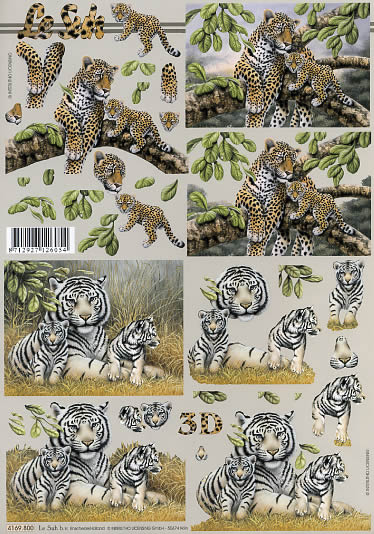 3D-Bogen LeSuh 4169800 Leopard und Tiger