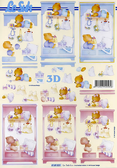 3D-Bogen LeSuh 4169831 Baby-Bärchen