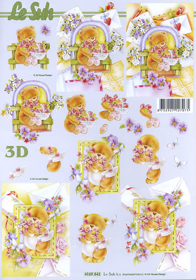 3D-Bogen LeSuh 4169843 Blumenbär
