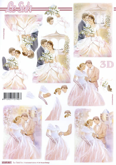 3D-Bogen LeSuh 4169861 Brautpaar