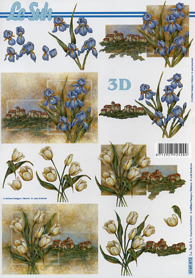 3D-Bogen LeSuh 4169872 Iris und Tulpen