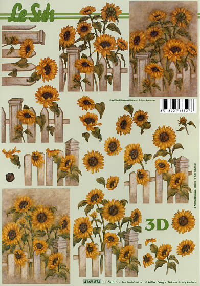 3D-Bogen LeSuh 4169874 Sonnenblumen