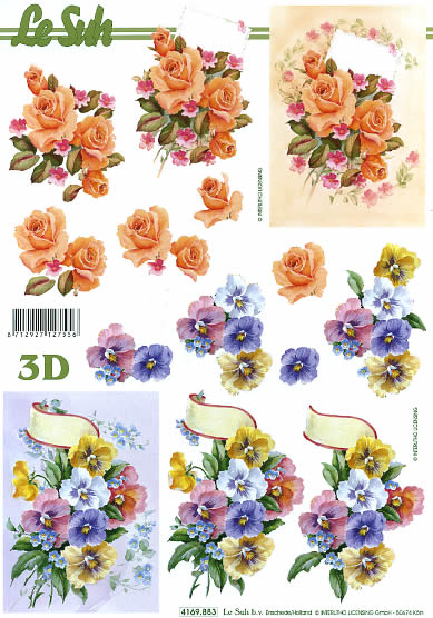 3D-Bogen LeSuh 4169883 Rosen und Veilchen