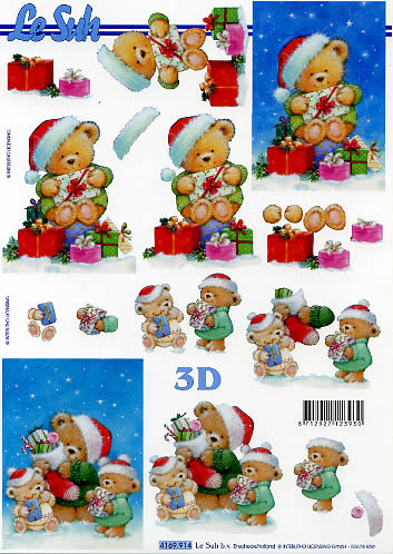 3D-Bogen LeSuh 4169914 Weihnachtsbären