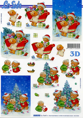 3D-Bogen LeSuh 4169915 Weihnachtsbären