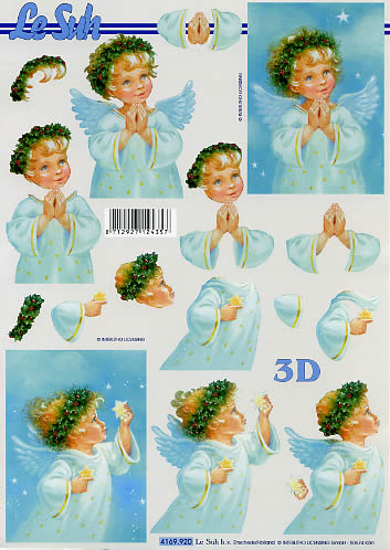 3D-Bogen LeSuh 4169920 Engel mit Kranz