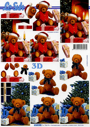 3D-Bogen LeSuh 4169925 Weihnachtsbären
