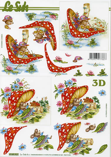 3D-Bogen LeSuh 4169937 Pilz und Maus