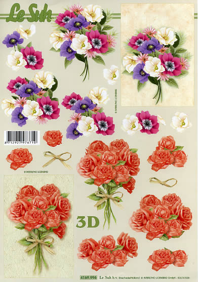 3D-Bogen LeSuh 4169996 Rosen und Anemone