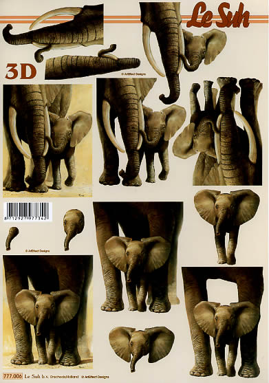 3D-Bogen LeSuh 777.006 Elefanten
