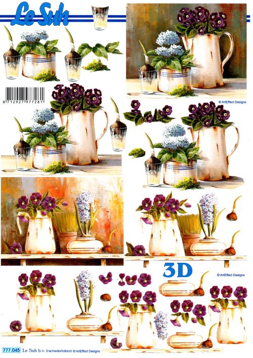 3D-Bogen LeSuh 777.045 Blumen-Gefäße