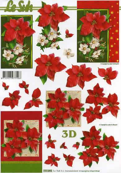3D-Bogen LeSuh 777.092 Weihnachtsblumen