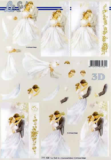 3D-Bogen LeSuh 777108 Brautpaar
